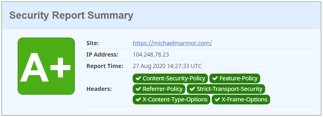 Security Report Summary